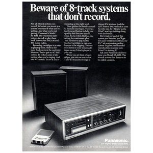 1972 Panasonic RS-818S 8 Trach Stereo System Vintage Print Ad Record Audiophile